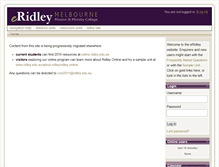 Tablet Screenshot of distance.ridley.edu.au
